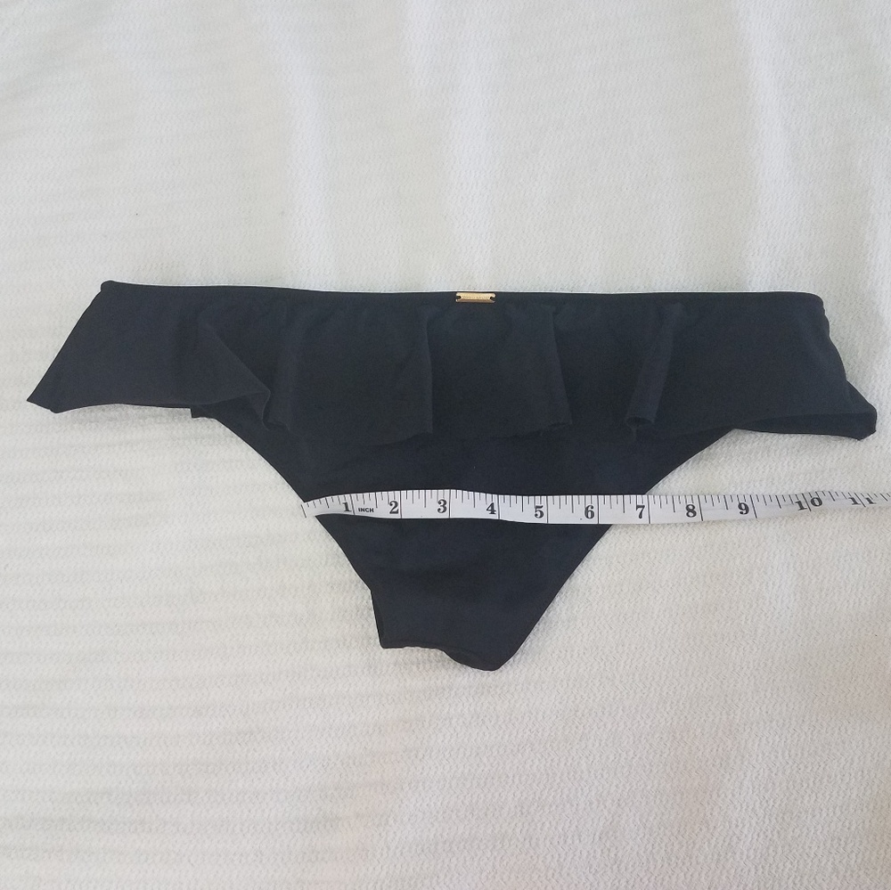 Victoria's Secret Swim Black Flounce Bikini Brief